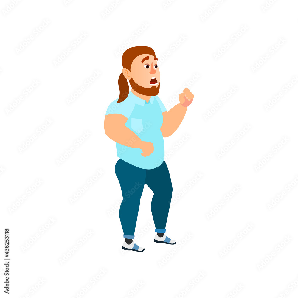 obese man late on bus cartoon vector. obese man late on bus character. isolated flat cartoon illustration obese man late on bus cartoon vector. obese man late on bus character. isolated flat cartoon illustration