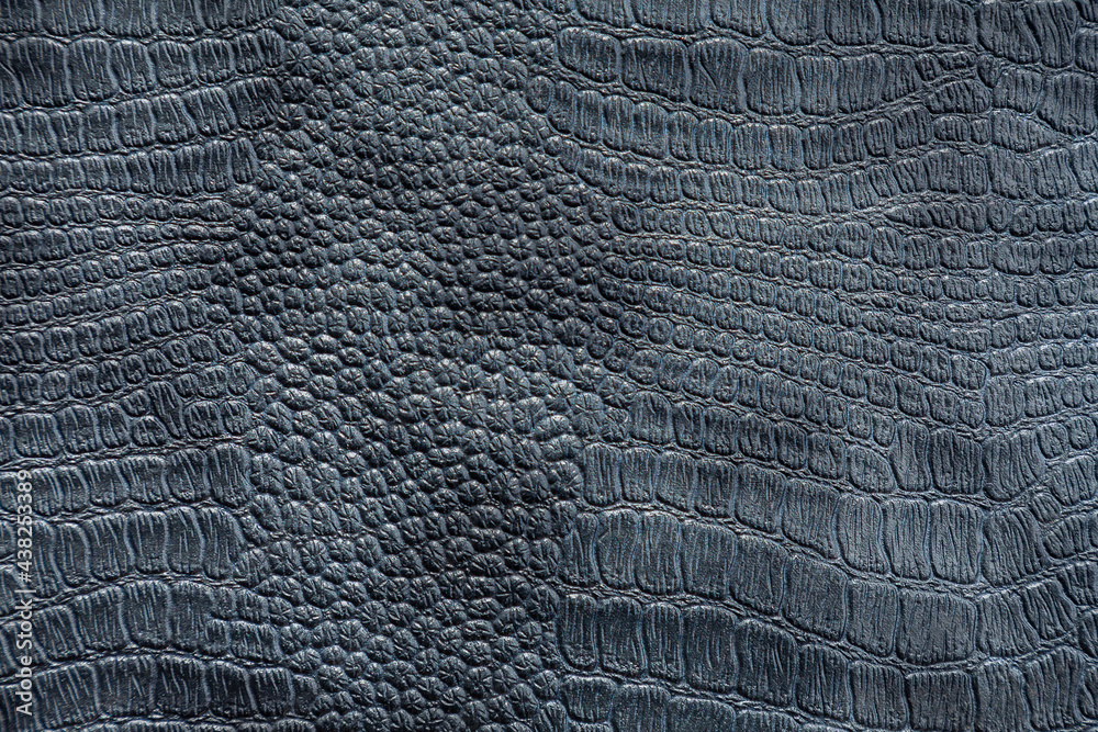 Background image - dark gray leather with crocodile skin texture Background image - dark gray leather with crocodile skin texture