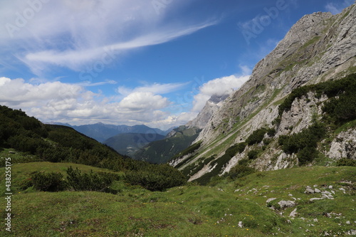 Fototapeta Naklejka Na Ścianę i Meble -  Green and blue, mountain view