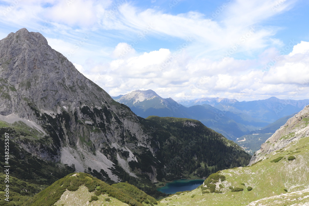 Fototapeta premium Lake view in the Alps