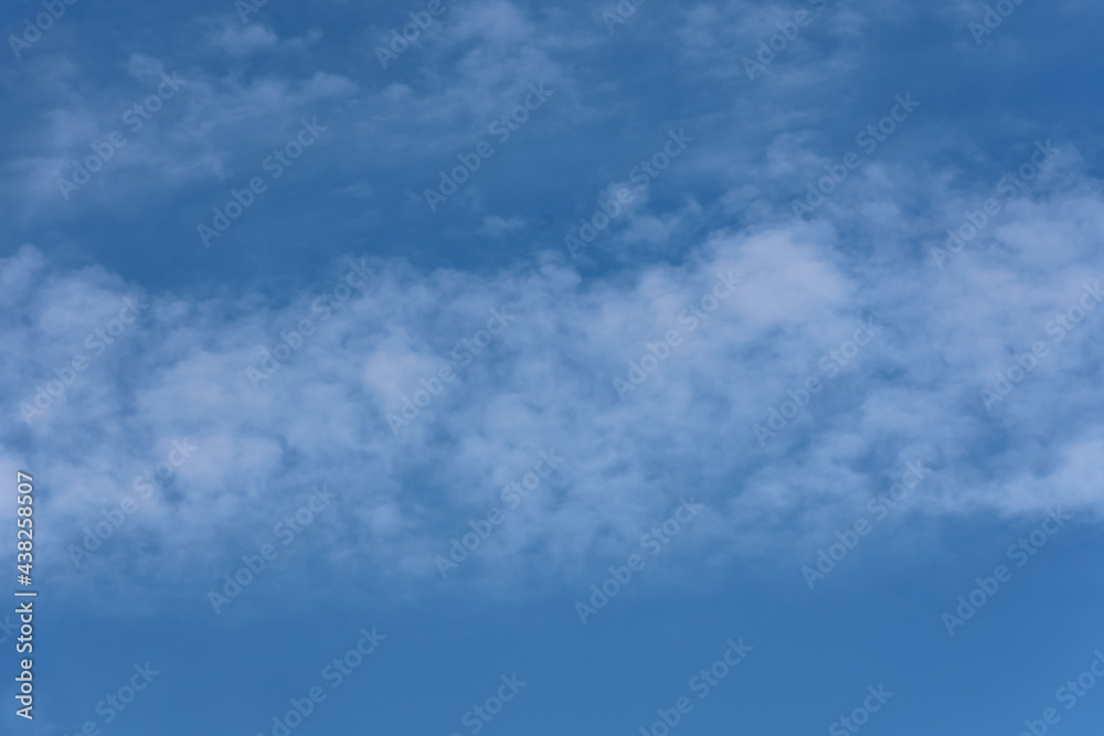 Altocumulus clouds in blue sky