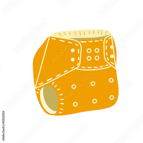 Reusable environmental diaper for baby.