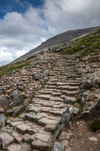 Path to the top of Ben Nevis, Fort William, Scotland