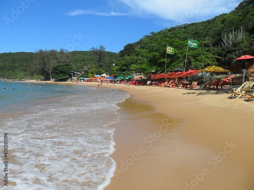 Typical Beach with Sea, Waves and Sun in Buzios Coast in Brazil, South America © dWolKo