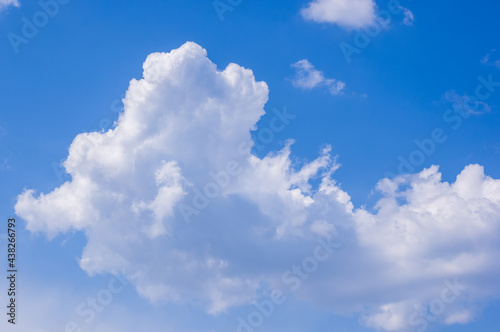 blue sky background with clouds  summer day