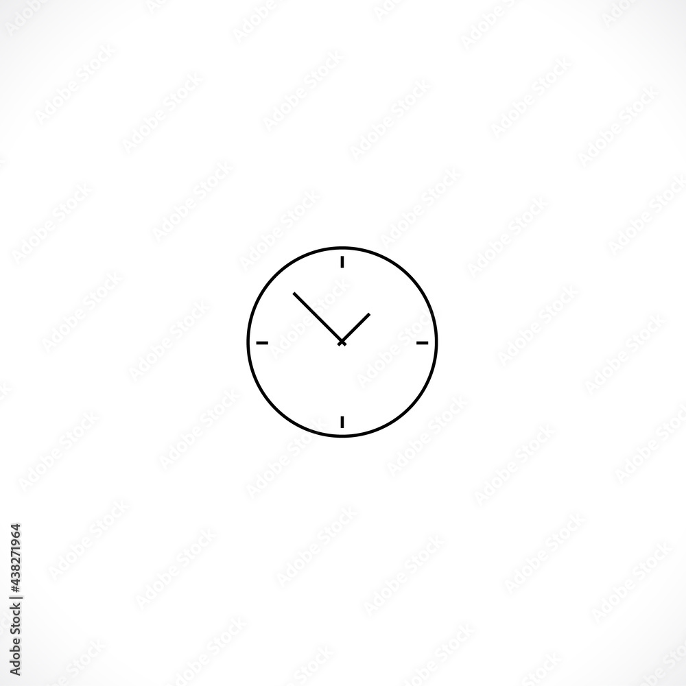 Clock icon. Clock Time symbol flat style. design web site icon, logo, app, UI. Illustration - Vector. EPS10. Clock icon. Clock Time symbol flat style. design web site icon, logo, app, UI. Illustration - Vector. EPS10.