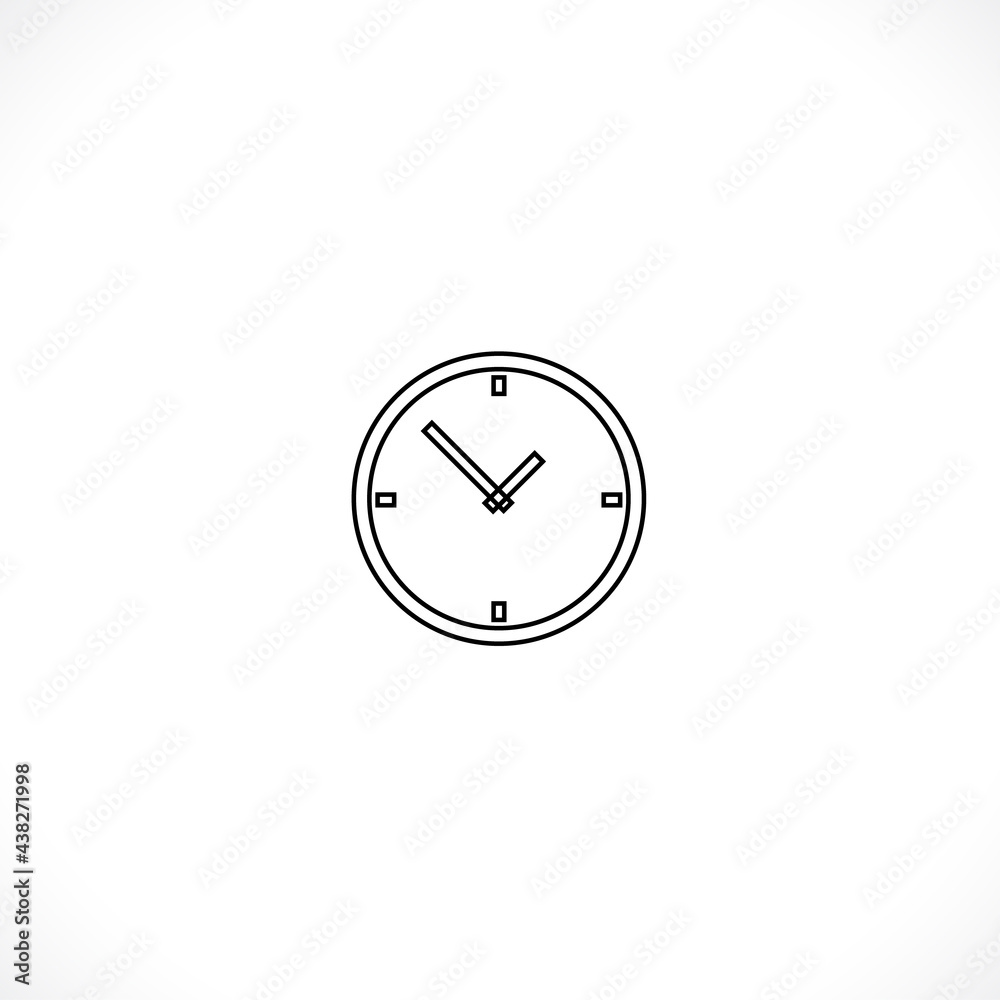 Clock icon. Clock Time symbol flat style. design web site icon, logo, app, UI. Illustration - Vector. EPS10. Clock icon. Clock Time symbol flat style. design web site icon, logo, app, UI. Illustration - Vector. EPS10.