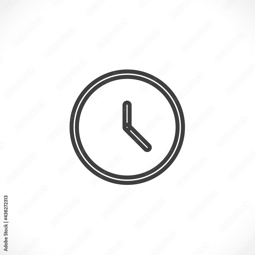 Clock icon. Clock Time symbol flat style. design web site icon, logo, app, UI. Illustration - Vector. EPS10. Clock icon. Clock Time symbol flat style. design web site icon, logo, app, UI. Illustration - Vector. EPS10.