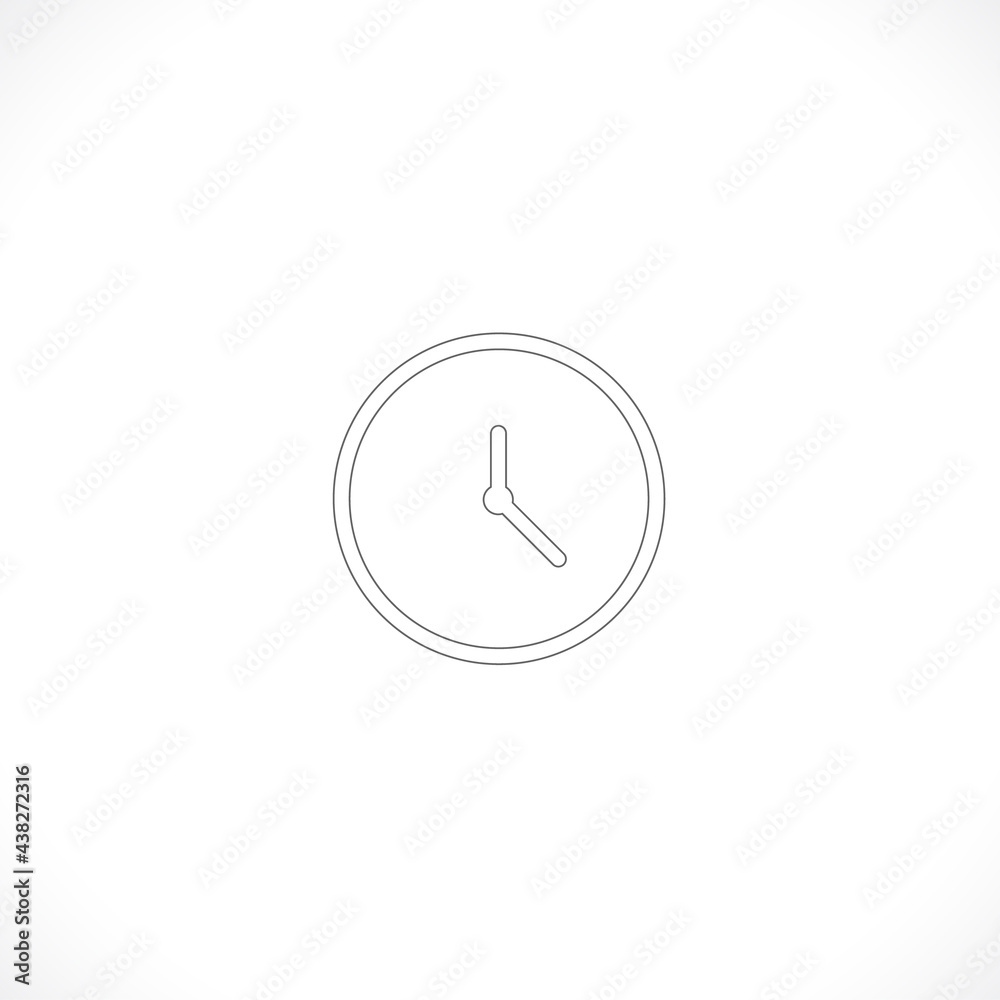 Clock icon. Clock Time symbol flat style. design web site icon, logo, app, UI. Illustration - Vector. EPS10. Clock icon. Clock Time symbol flat style. design web site icon, logo, app, UI. Illustration - Vector. EPS10.