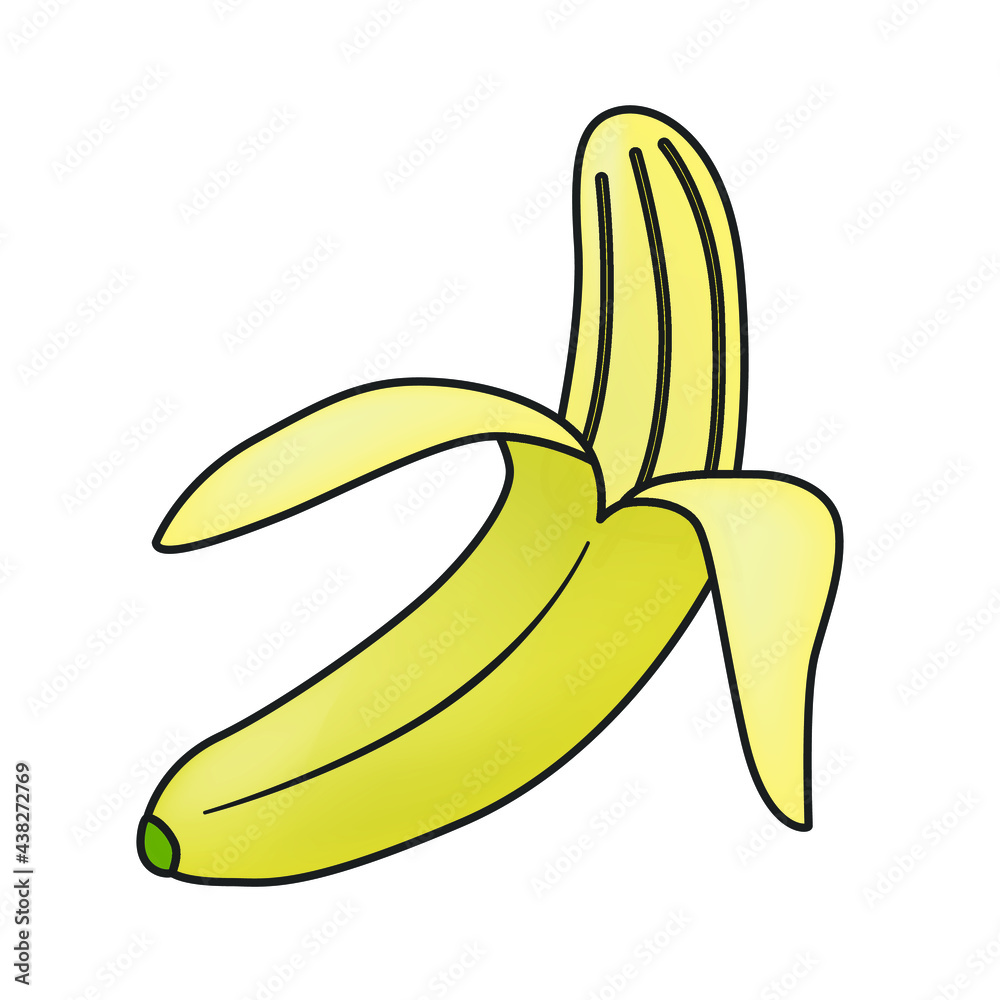 Banana Fruit Illustration Vector Style. Minimal Icon Cartoon Basic Srawn Sign. Vegetable Healthy Food Design. Banana Fruit Illustration Vector Style. Minimal Icon Cartoon Basic Srawn Sign. Vegetable Healthy Food Design.