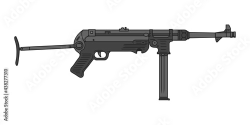 MP-40 German submachine gun
