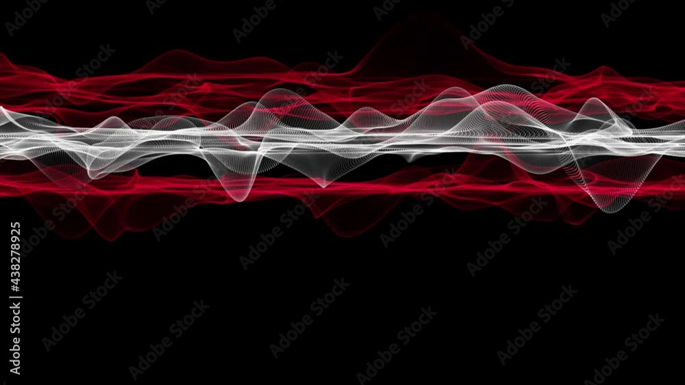 Fantastic Austrian color wave animation in slow motion for sporting events and space for text, 4096x2304 loop 4K