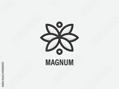 Flower logo design  suitable for company