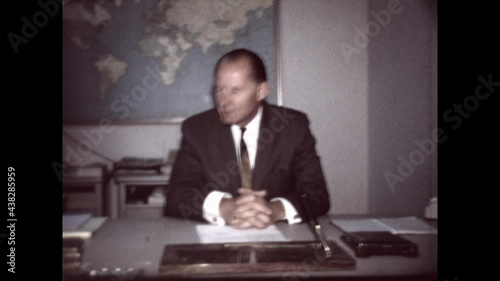 Owner Interview 1965  

The boss of a Van Nuys, California manufacturing company is interviewed in his office, in 1965.