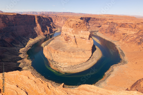 Ultimate wide angle view of the Horseshoe Bend spring of 2021 photo