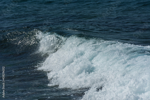 Sea waves splash