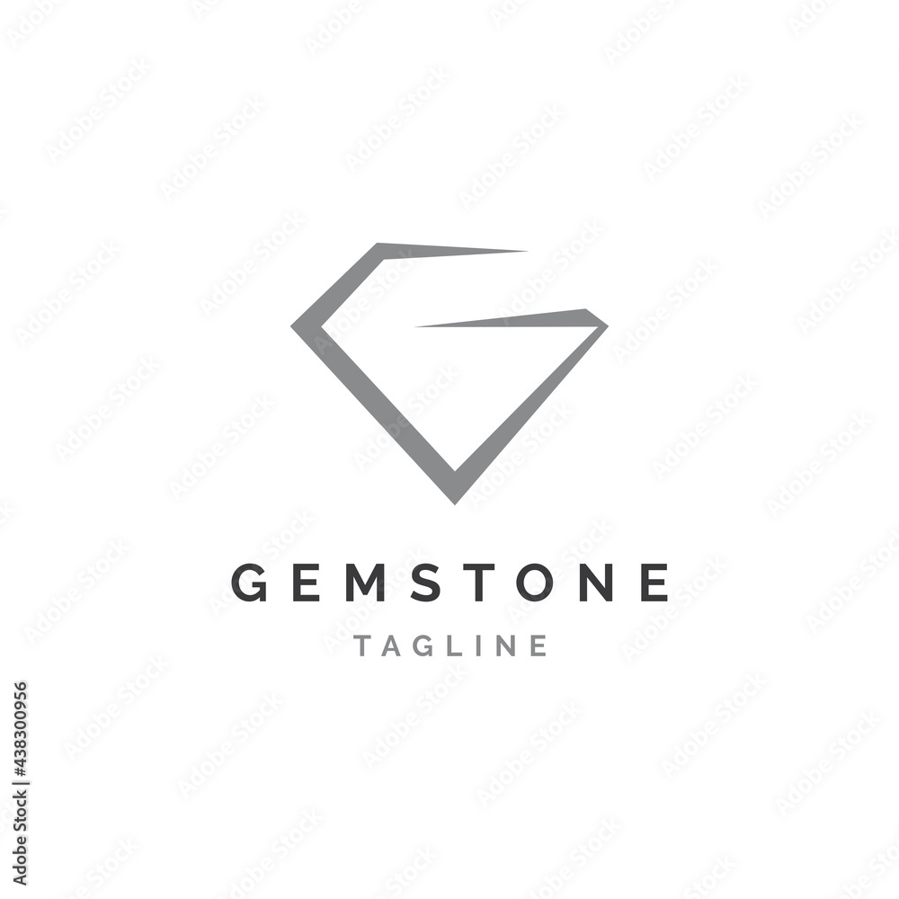 Gemstone letter G logo design inspiration vector template