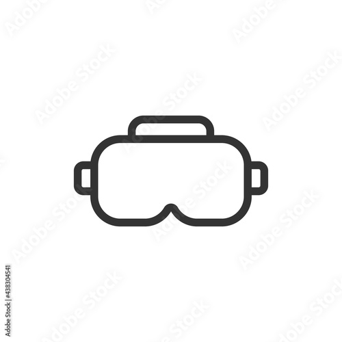 VR glasses line icon, sign or symbol.