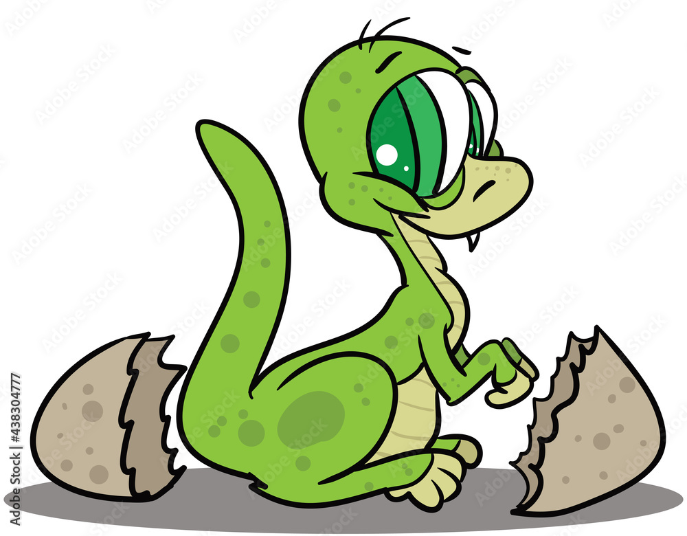 Naklejka premium Baby T-Rex