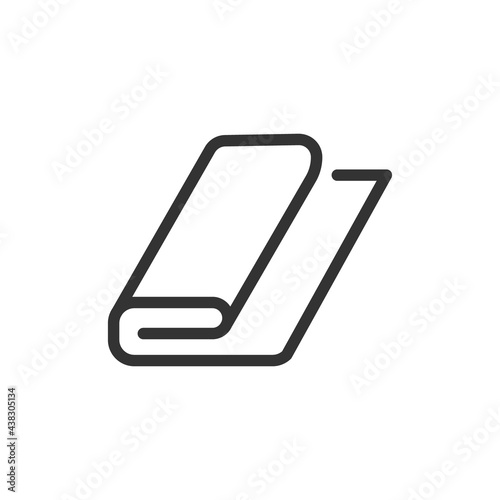 Outline design of fabric icon.