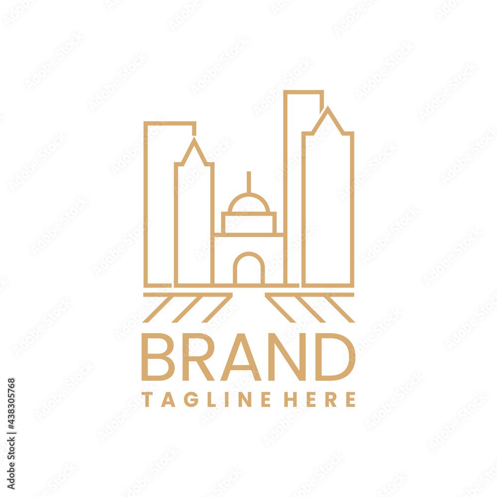 Illustration Logo Vector graphic of Building. Perfect for Construction, Building, Real Estate Mortgage brands. Illustration Logo Vector graphic of Building. Perfect for Construction, Building, Real Estate Mortgage brands.