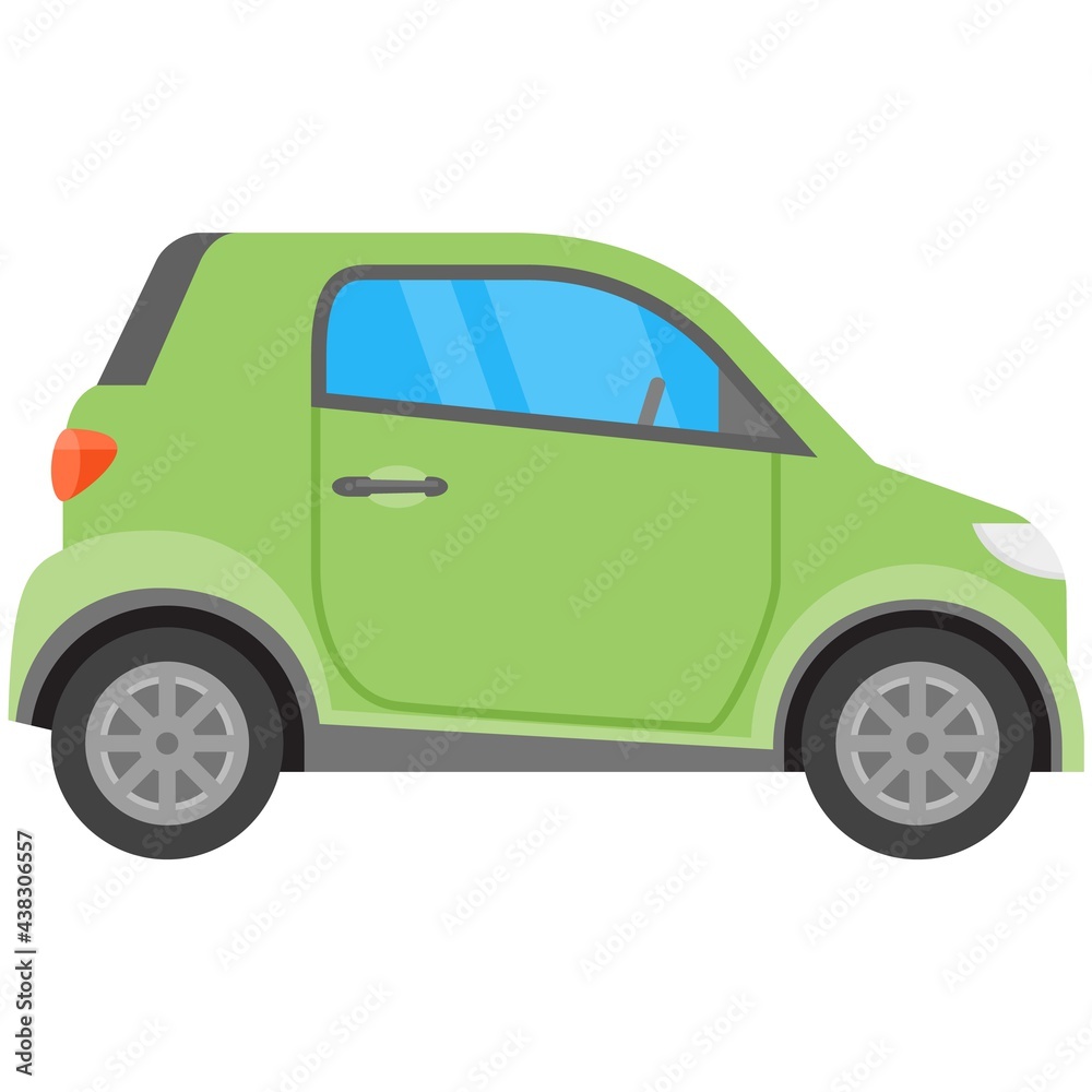 Passenger car vector icon illustration isolated on white
