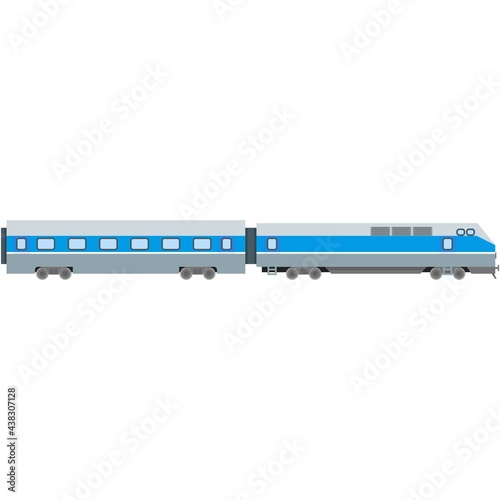 Suburban electric train vector railway speed transport