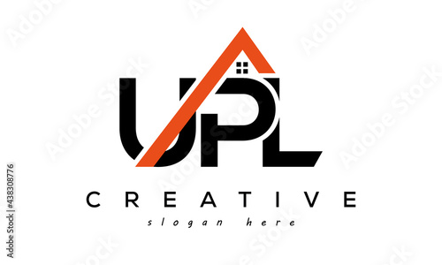 initial UPL letters real estate construction logo vector photo