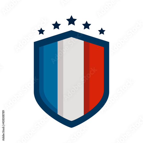 Free Download france flag shield - GFXLoad