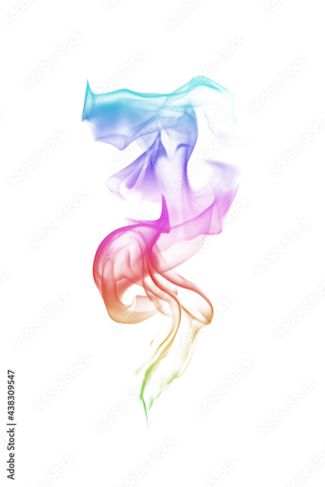 Fototapeta premium Fire flames colorful isolated on white background.
