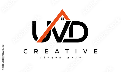 initial UVD letters real estate construction logo vector photo