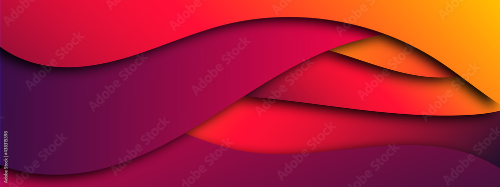 Abstract background with dynamic effect. Trendy gradients color tone. Can be used for banner, background, advertising, marketing, presentation. - obrazy, fototapety, plakaty 