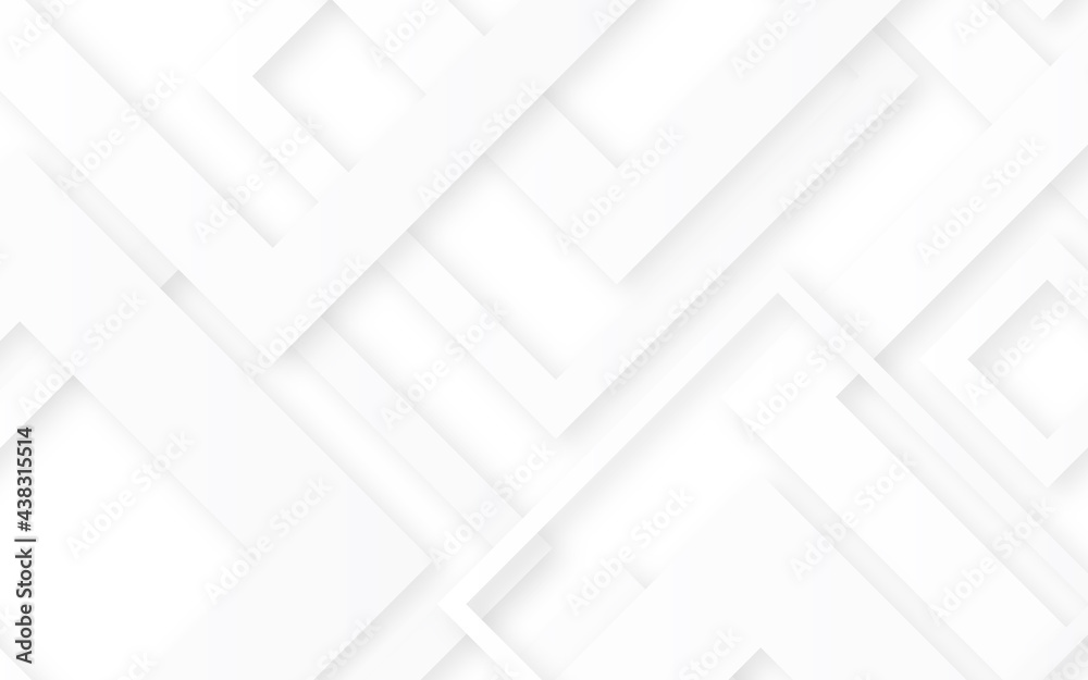 Grey white stripe background geometry shine and layer element vector for presentation design. Suit for business, corporate, institution, party, festive, seminar, and talks.	
