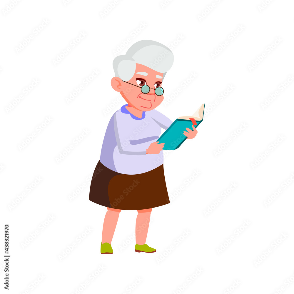 mature woman reading cooking recipe book in kitchen cartoon vector. mature woman reading cooking recipe book in kitchen character. isolated flat cartoon illustration mature woman reading cooking recipe book in kitchen cartoon vector. mature woman reading cooking recipe book in kitchen character. isolated flat cartoon illustration