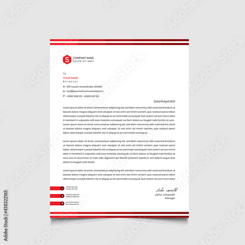 letterhead template design