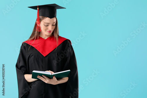 Female graduating student w...