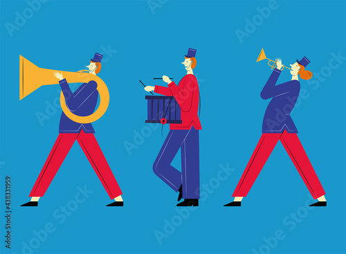 three marching band french