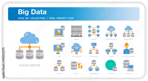Big Data icon set