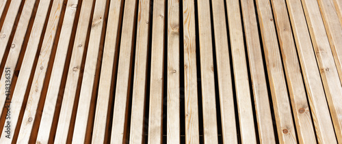 Wooden bench outside texture background