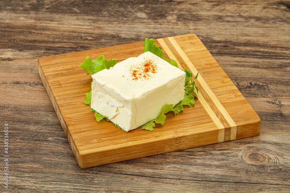 Greek traditional soft feta cheese