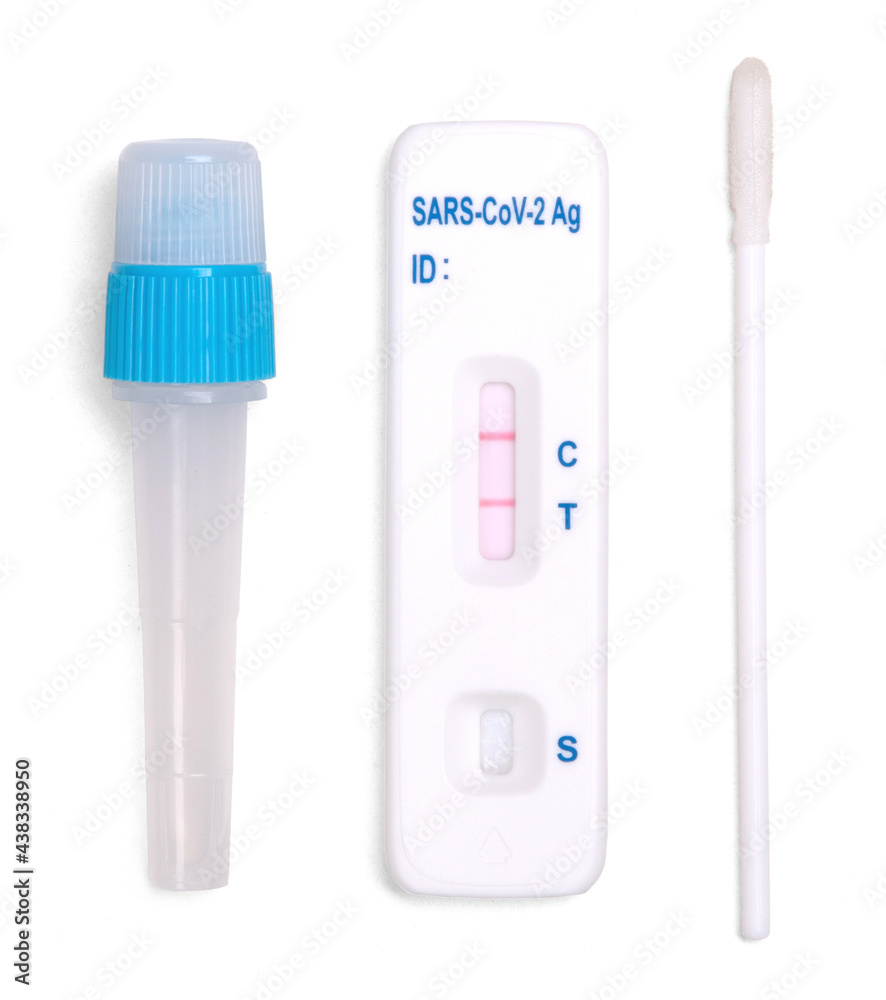Rapid covid-19 strip test - Positive tested