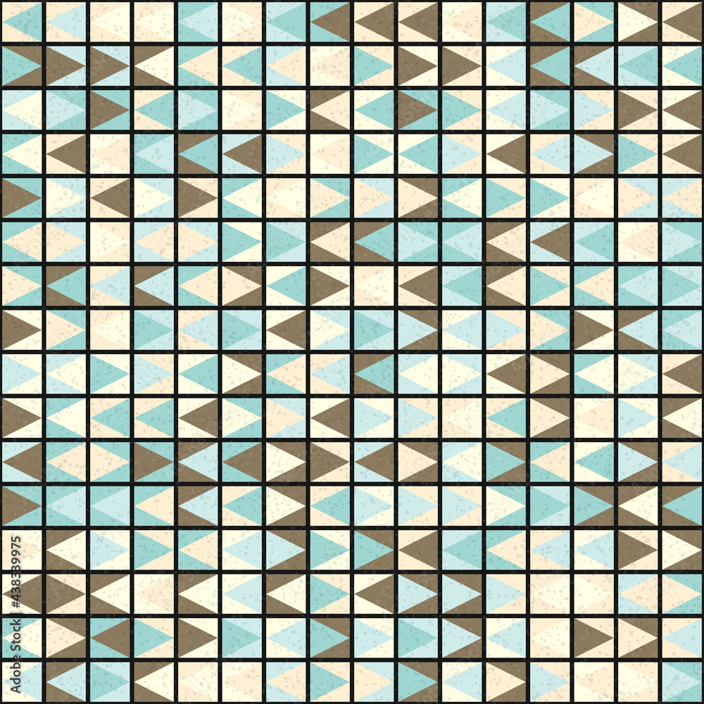 Fototapeta premium Abstract Geometric Pattern generative computational art illustration