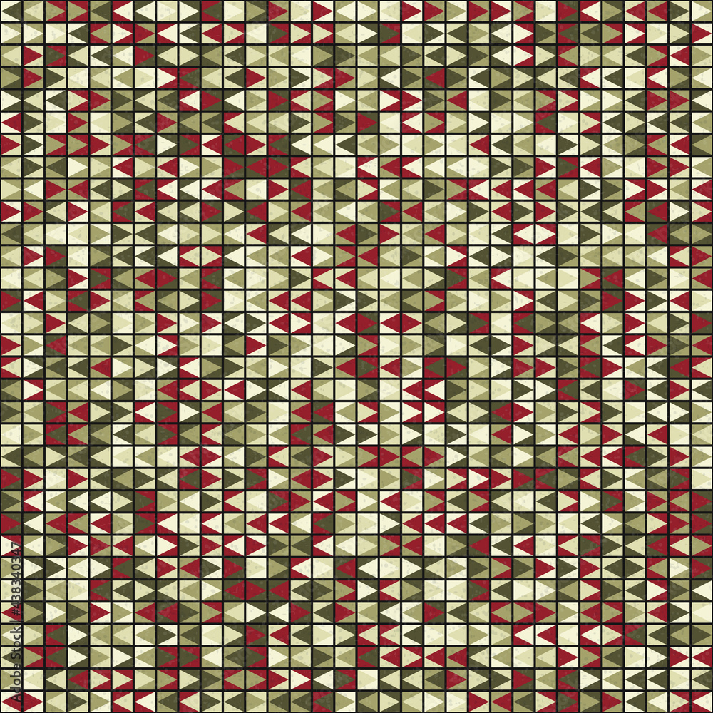 Fototapeta premium Abstract Geometric Pattern generative computational art illustration