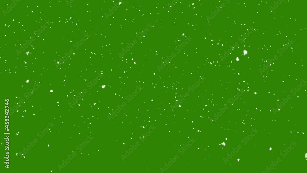 Snow falling on green screen background Snow falling on green screen background