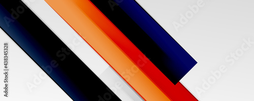 Multicolored lines background. Design template for business or technology presentations  internet posters or web brochure covers