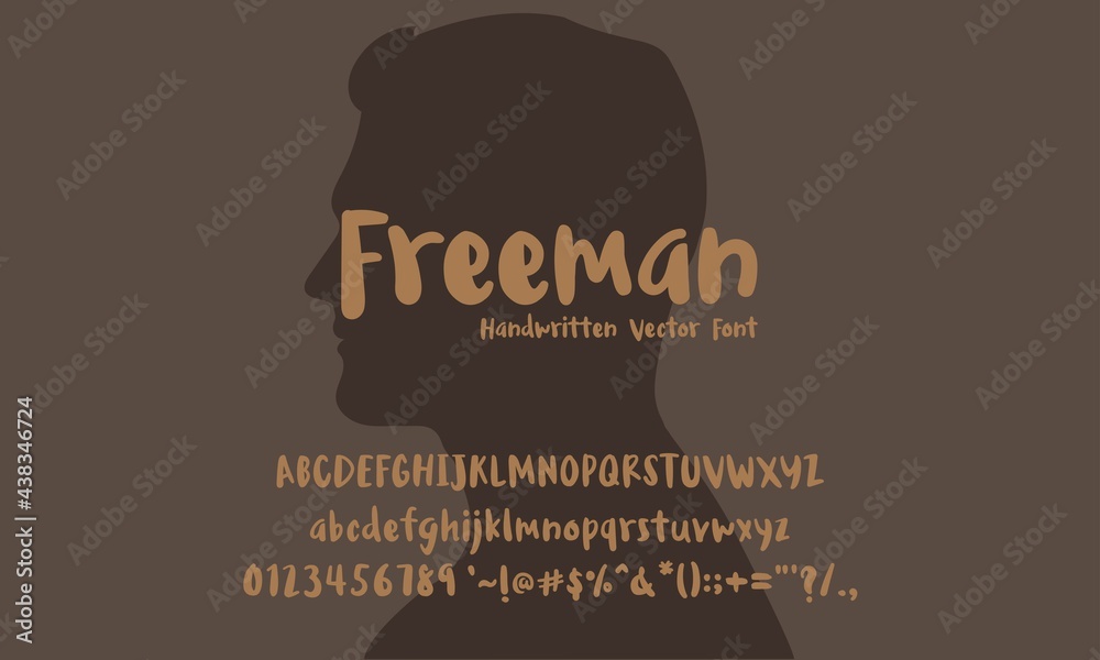 Vector Font, Freeman Vector Alphabet. Stock Vector | Adobe Stock