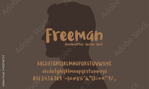 Vector Font, Freeman Vector Alphabet.
