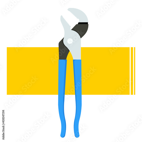 garage tool set in flat vector