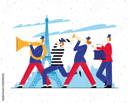 four french marching band