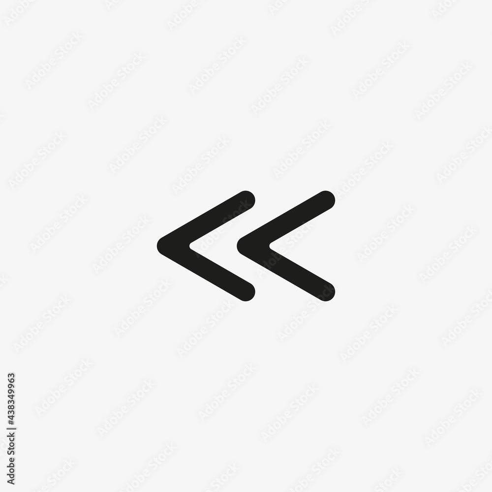 Left arrow icon. Previous page, go back sign for website and mobile app UI designs. Left arrow icon. Previous page, go back sign for website and mobile app UI designs.